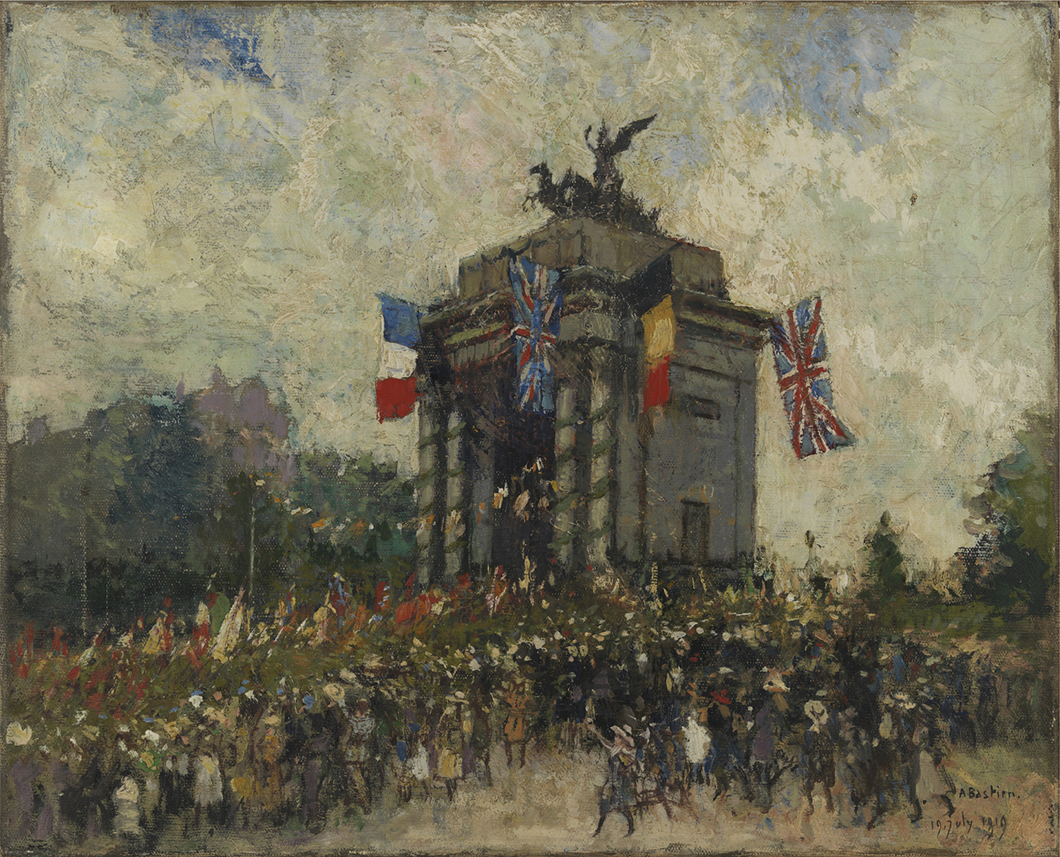 Canadians Passing Wellington Arch, 1919