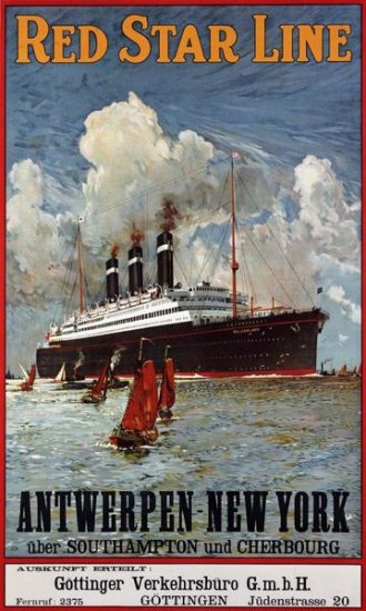 Red Star Line - Antwerpen to New York