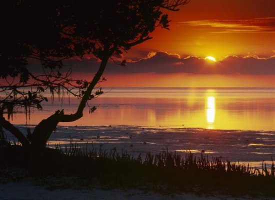 Sunset over Anne's Beach, Florida