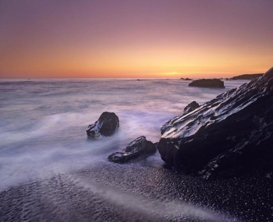 Sunset at San Simeon State Park Big Sur, California