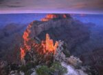 Wotans Throne at Sunrise from Cape Royal, Grand Canyon National Park, Arizona