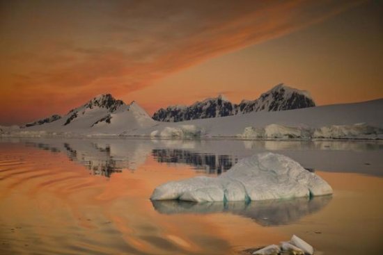 Peaks at Sunset, Wiencke Island, Antarctic Peninsula, Antarctica