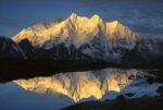 Mt Makalu and Mt Chomolonzo Bathed in Dawn Light, Khama Valley, Tibet