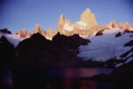 Sunrise Glow on High Granite Spires, Fitzroy Massif, Los Glaciares NP, Argentina