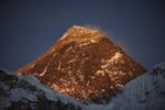 Southwest face of Mount Everest at Sunset, Nepal