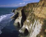 Sandstone Cliffs near the Whitecliffs Walkway, Tongaporutu, New Zealand