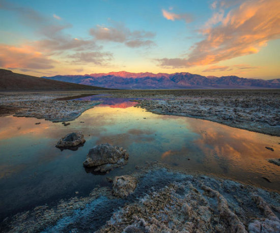 Badwater, Panamint Range, Death Valley National Park, California