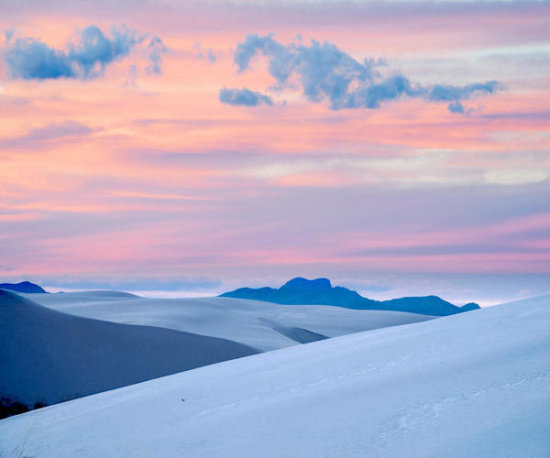 Sand Dunes at Sunset, White Sands National Monument, New Mexico