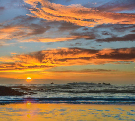 Waves at Sunset, Big Sur, California