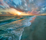 Beach at Sunset, Gulf Islands National Seashore, Florida