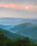 Sunrise over Pisgah National Forest, North Carolina