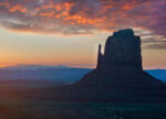 Butte at Sunrise, East Mitten Butte, Monument Valley, Arizona