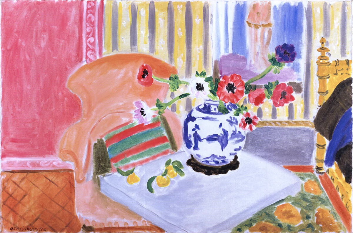 Anemones and Chinese Vase