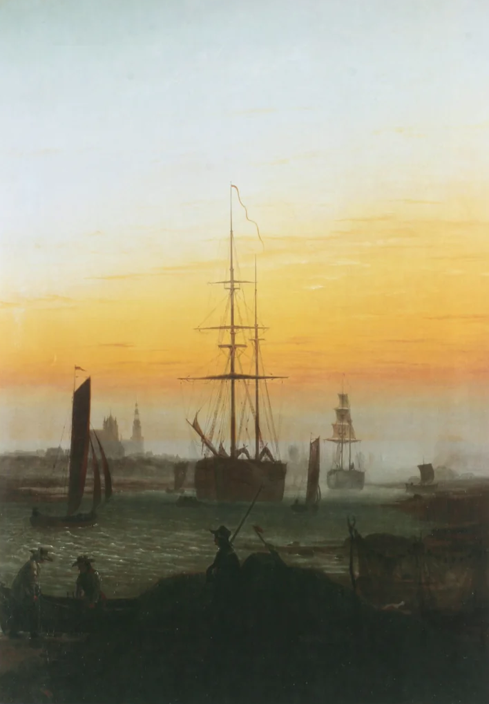 Ships At the Port of Greifswald, c. 1818-20