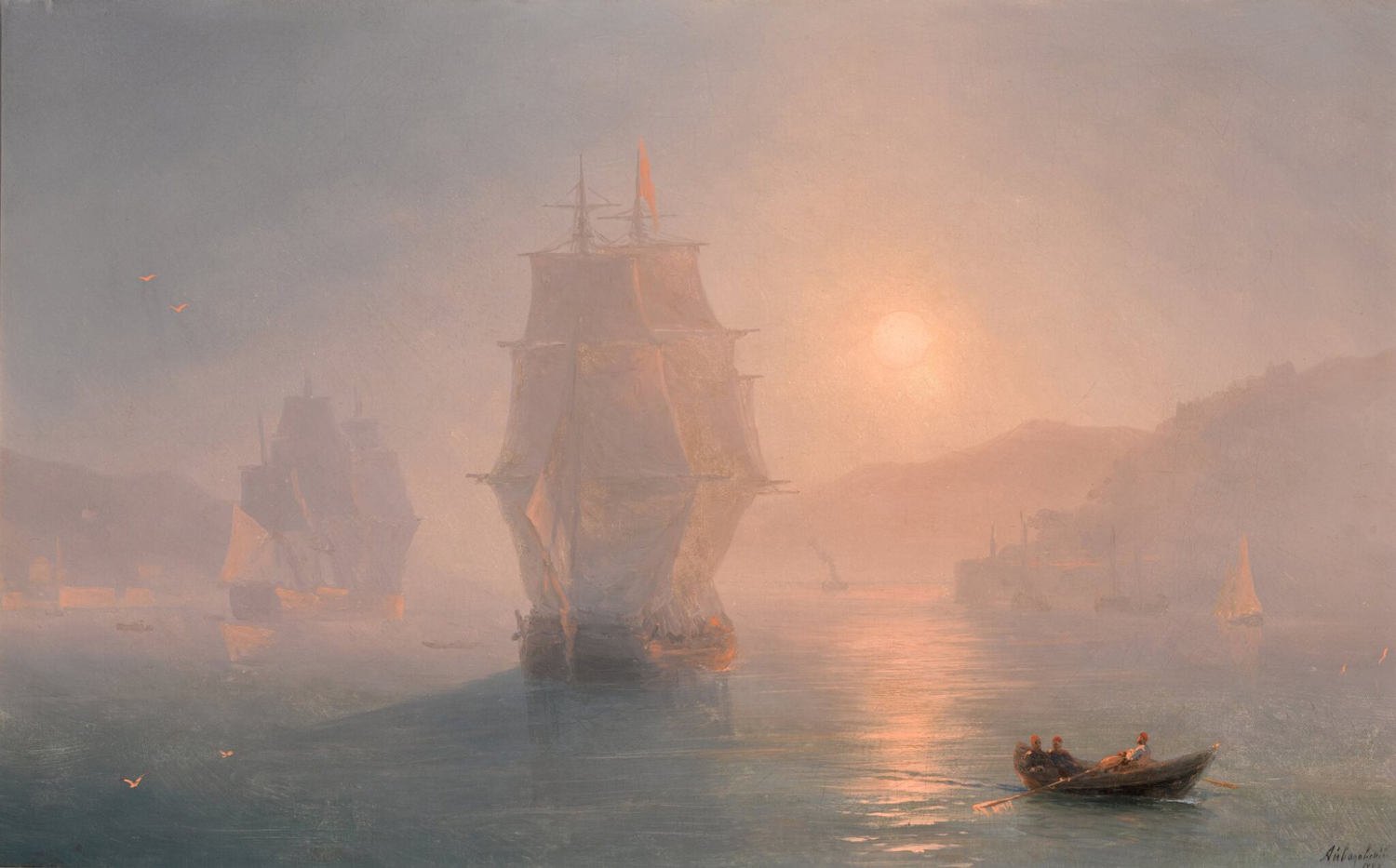 Ships on a Misty Morning, 1888