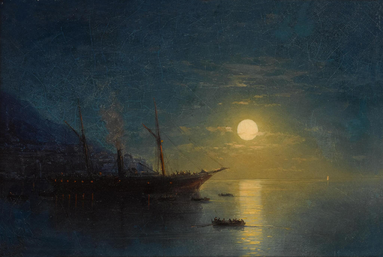 Steamship on a Moonlit Night, 1884