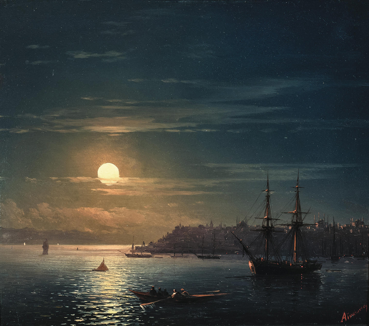 Constantinople in Moonlight, c. 1860