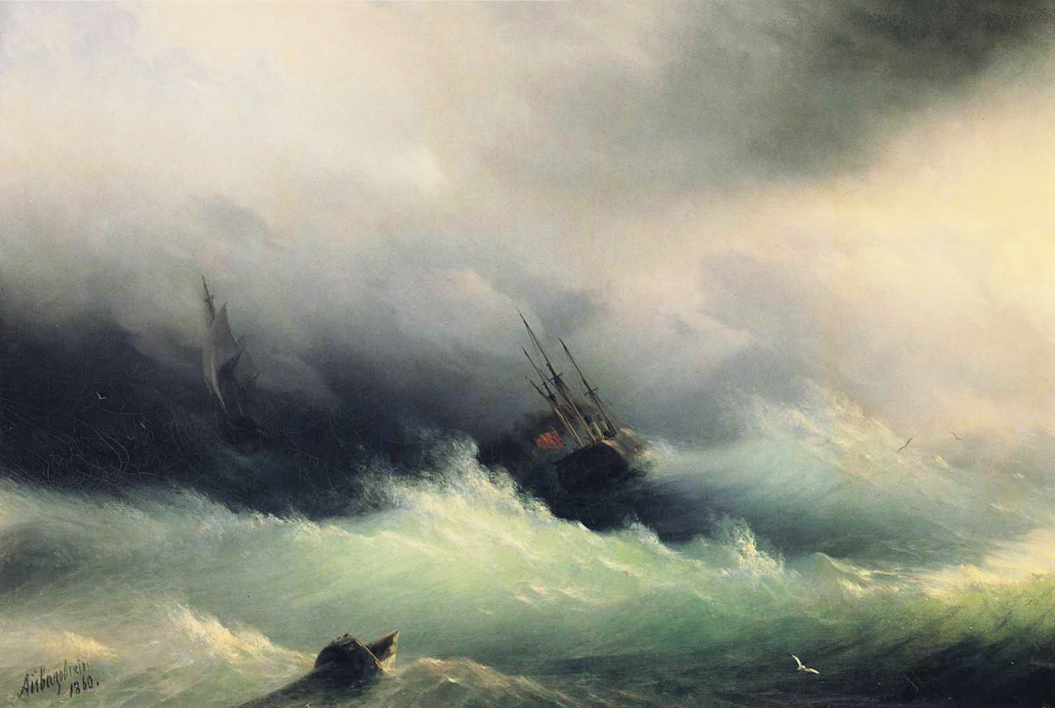 Ships in a Storm, 1860
