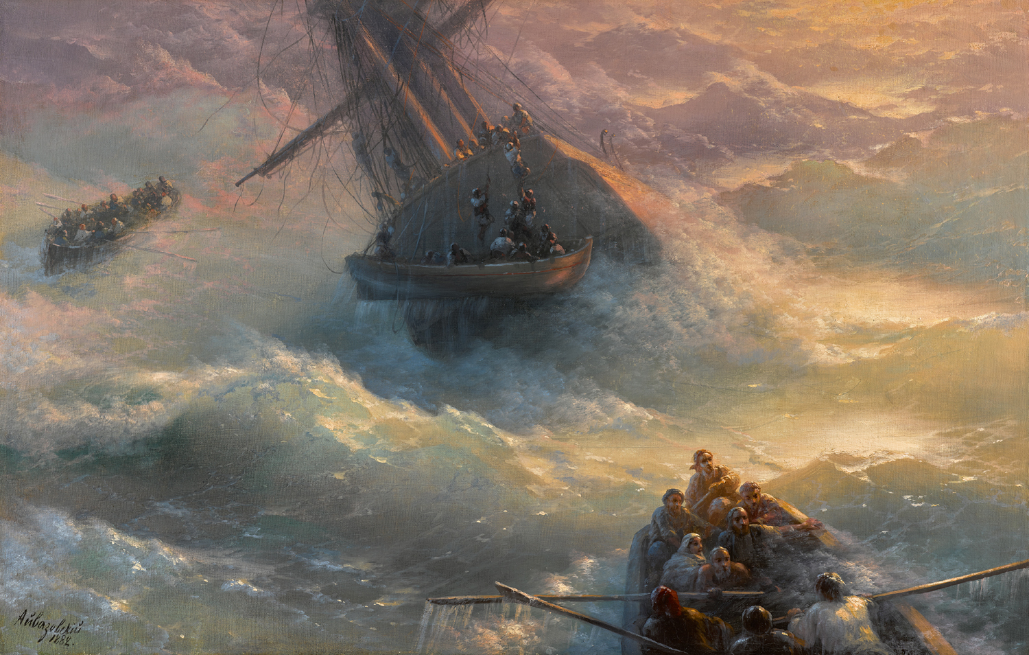 Abandoning Ship, 1882