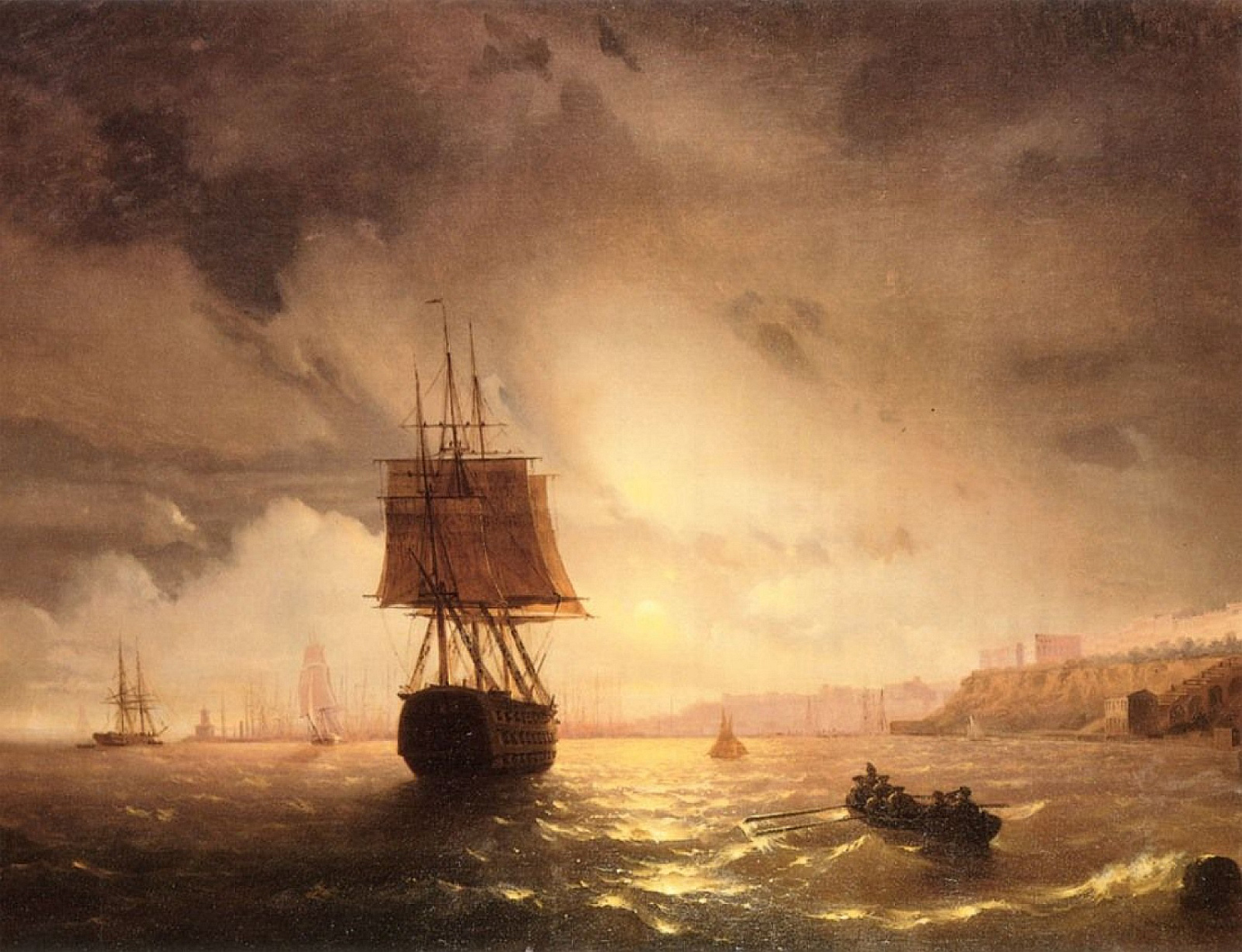 The Harbor at Odessa on the Black Sea, 1852