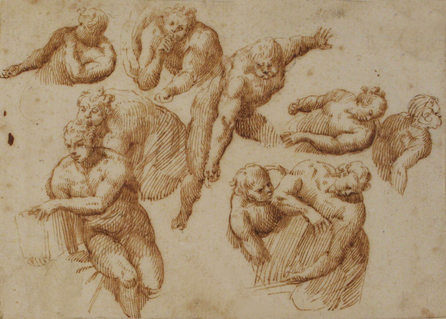 Group of Figures Copied from Michelangelo's Last Judgment, c. 1624-63