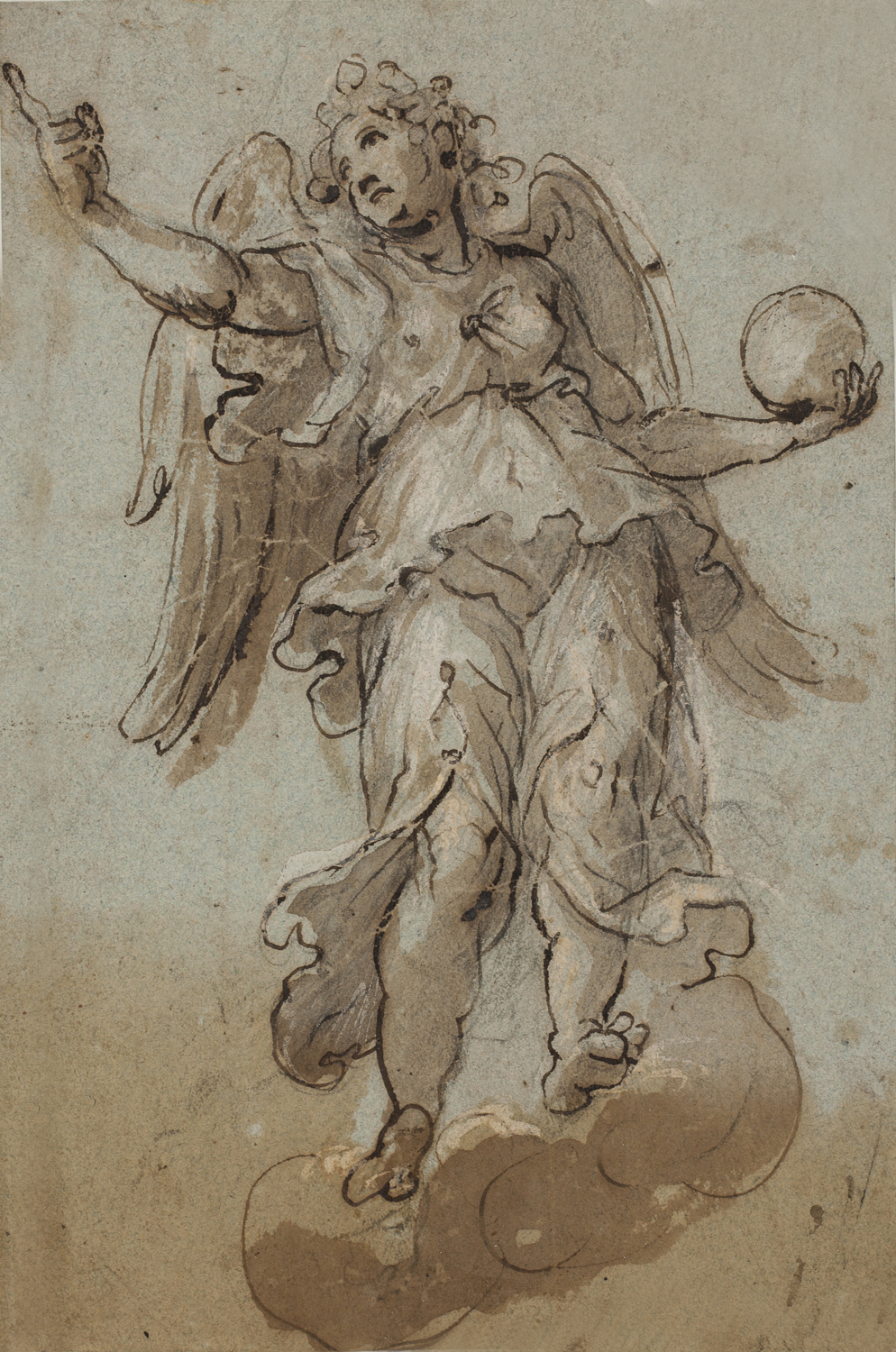 Angel with Globe in the Clouds, c. 1558-1600