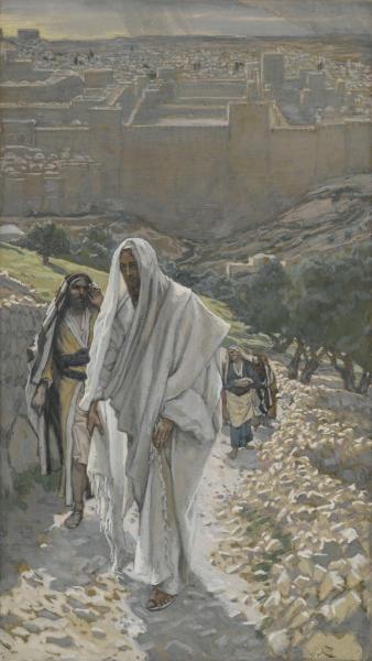 Jesus Goes in the Evening to Bethany, The Life of Our Lord Jesus Christ, 1886-1894