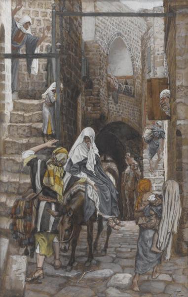 Saint Joseph Seeks a Lodging in Bethlehem, The Life of Our Lord Jesus Christ, 1886-1894