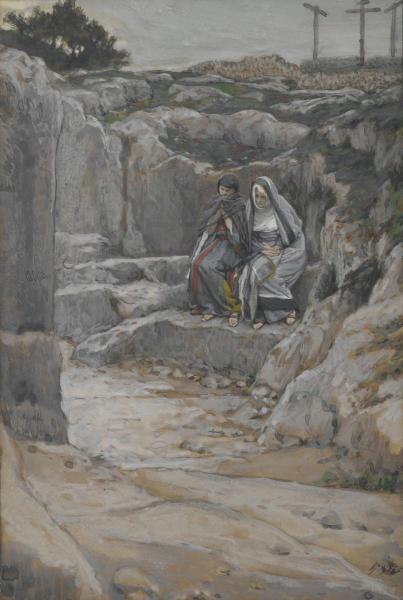 The Two Marys Watch the Tomb, The Life of Our Lord Jesus Christ, 1886-1894