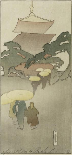 Temple in the Rain, 1916