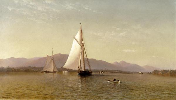 The Hudson at the Tappan Zee, 1876