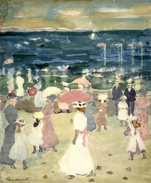Sunday on the Beach, ca. 1896-1898