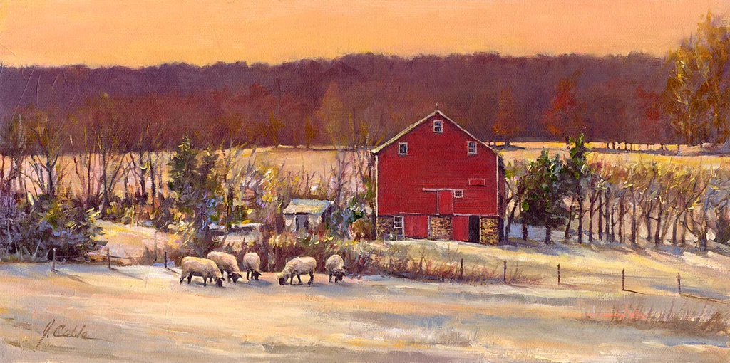 Suffolks In Snow