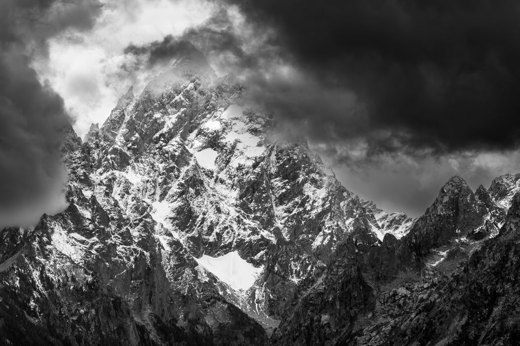 Grand Teton In Mist