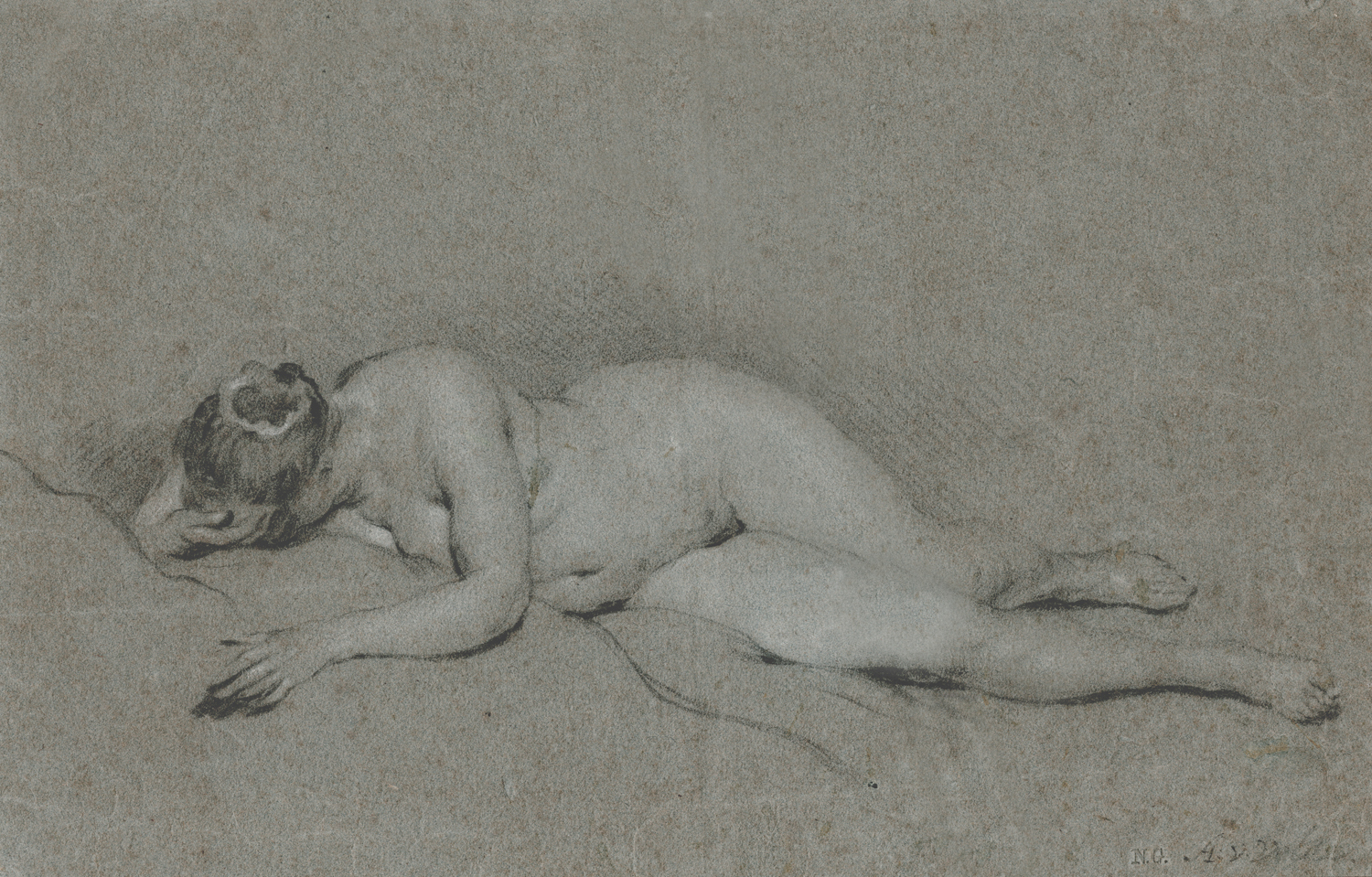Female Nude Lying with Her Face Turned Away, c. 1620-51