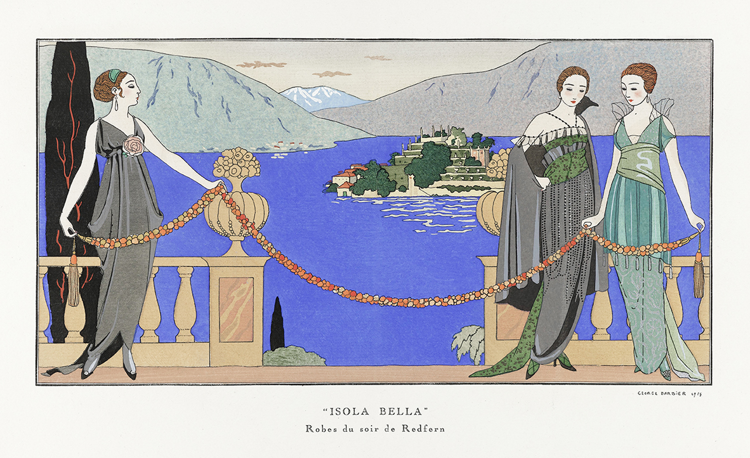 "Isola Bella" Robes du Soir de Redfern, 1914