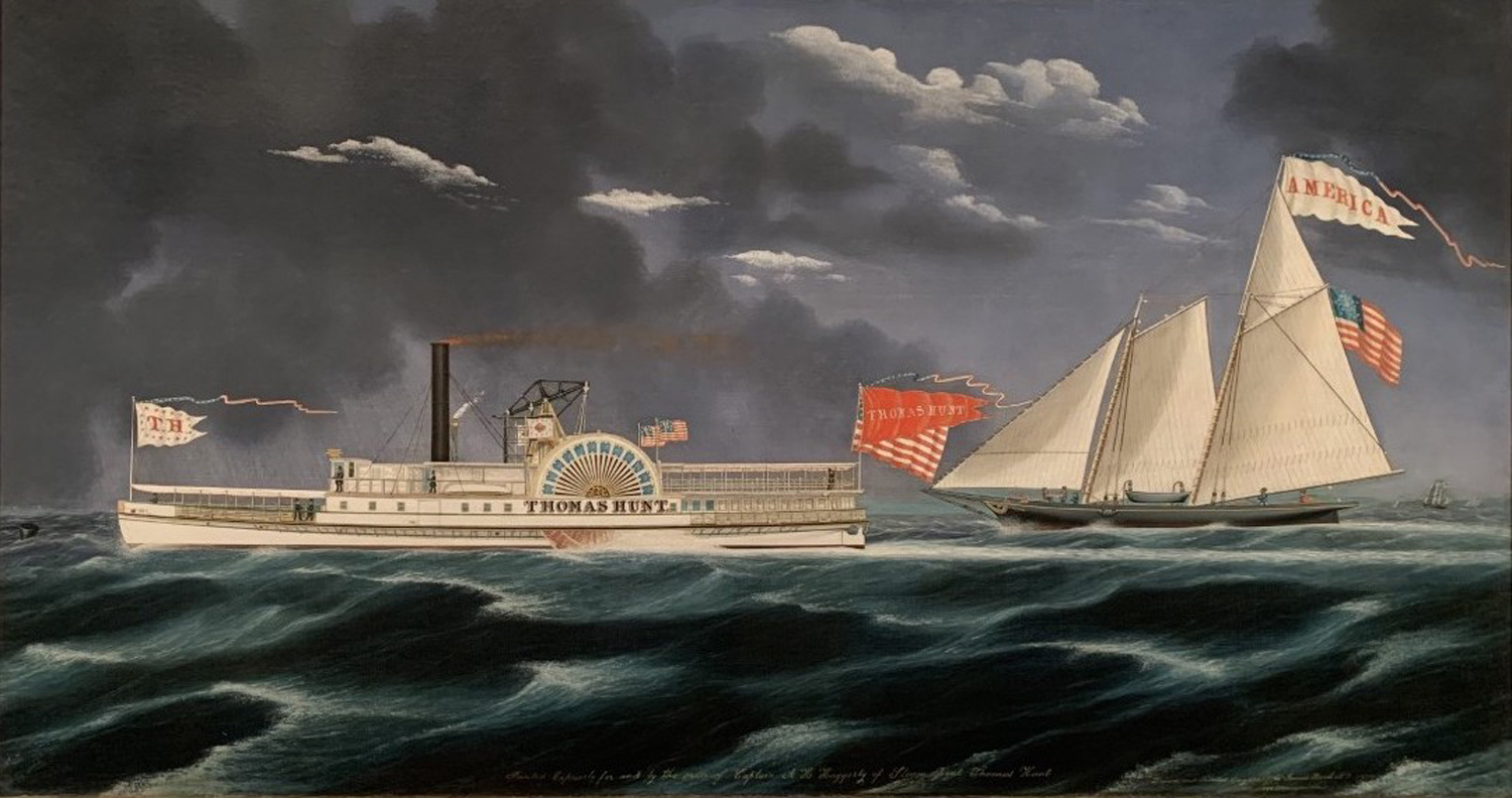 The Thomas Hunt and the America, 1852