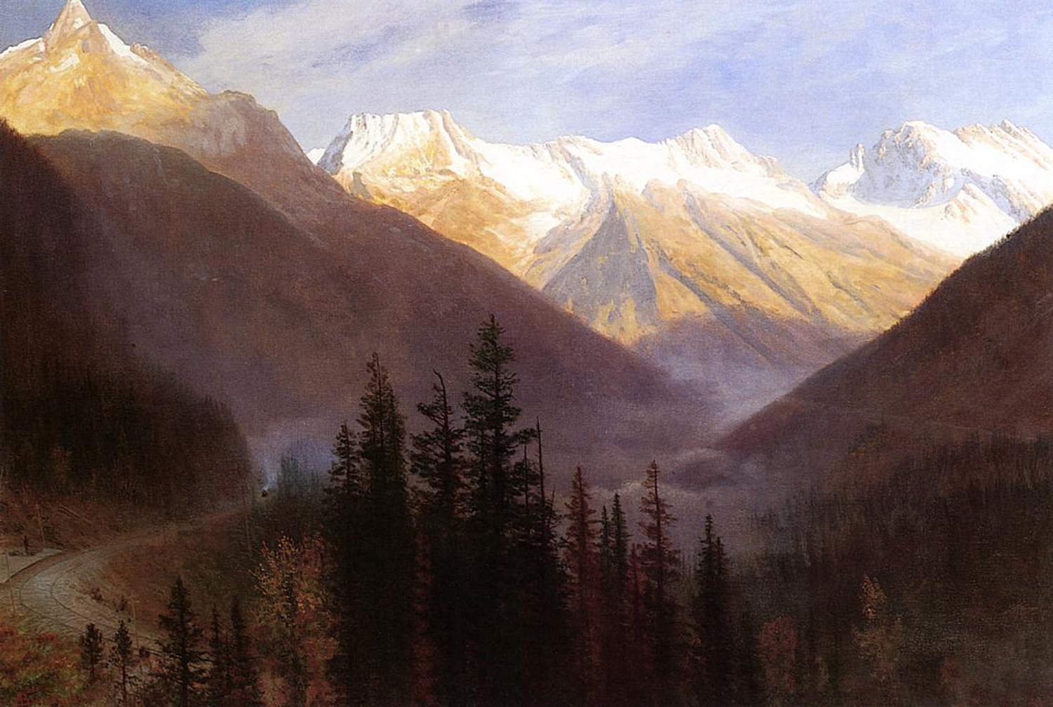 Sunrise at Glacier Station, 1889