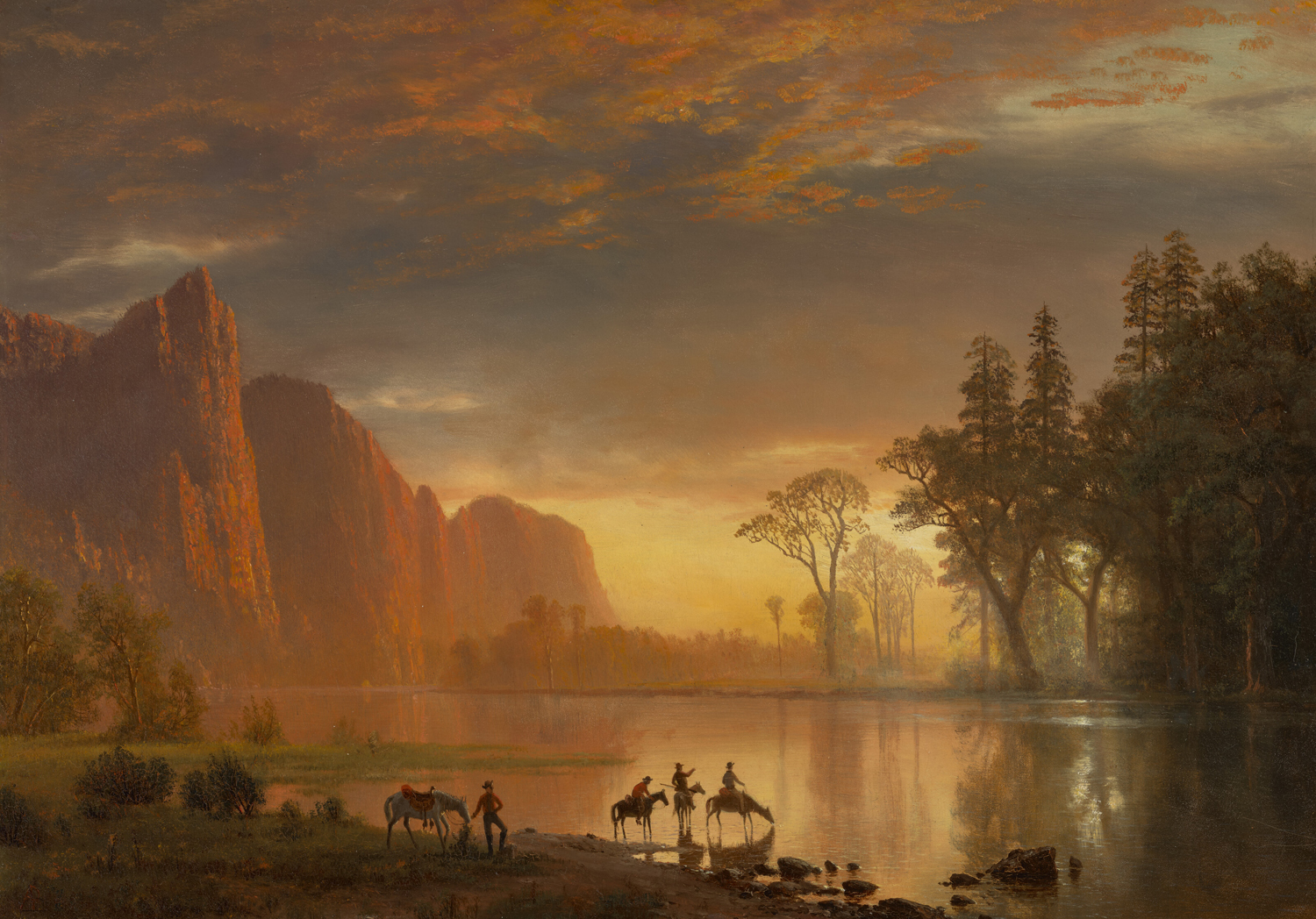 Mirror Lake (Yosemite Valley, Sunset), c. 1868