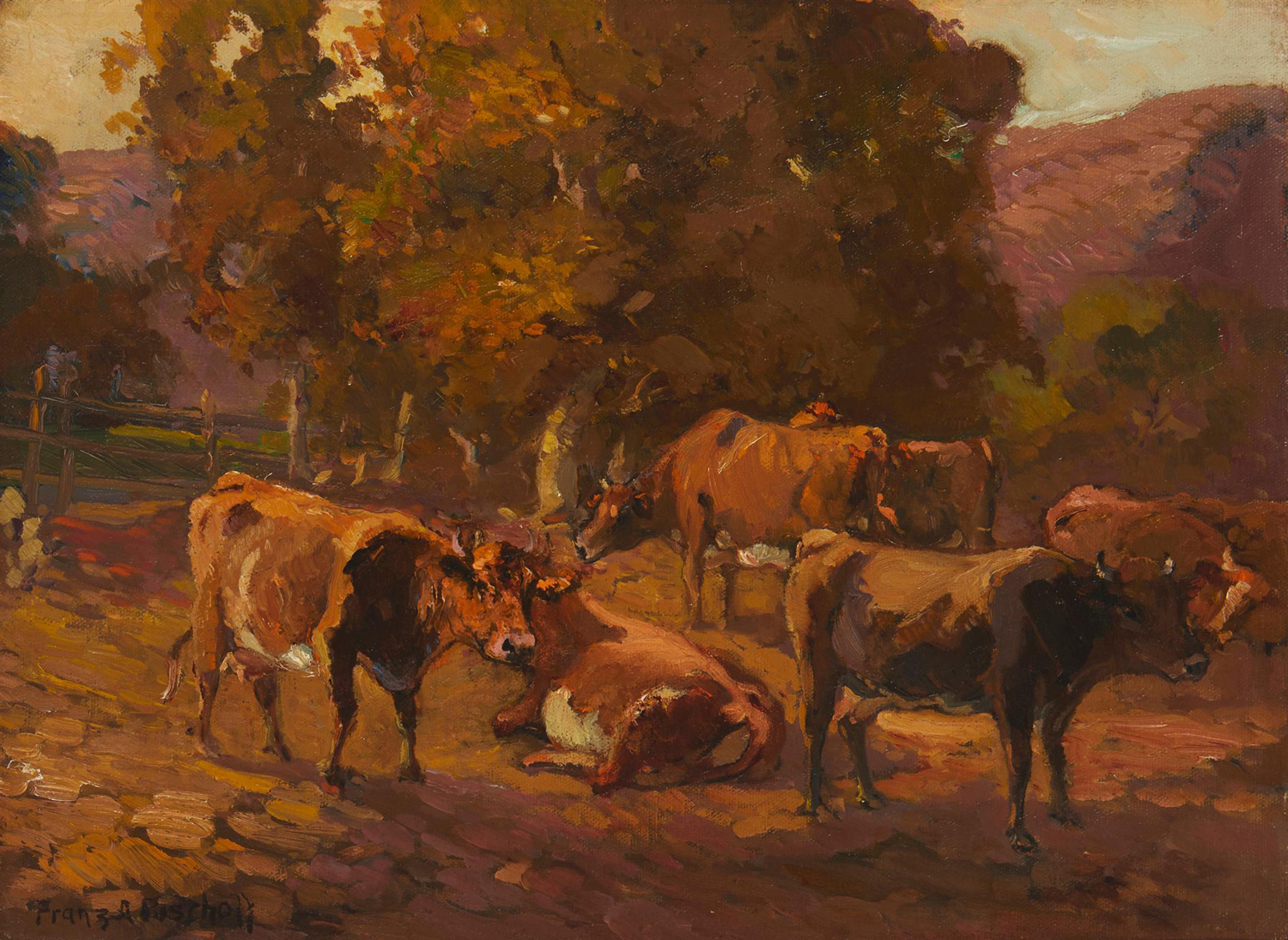 Cattle near the Arroyo Seco, c. 1915