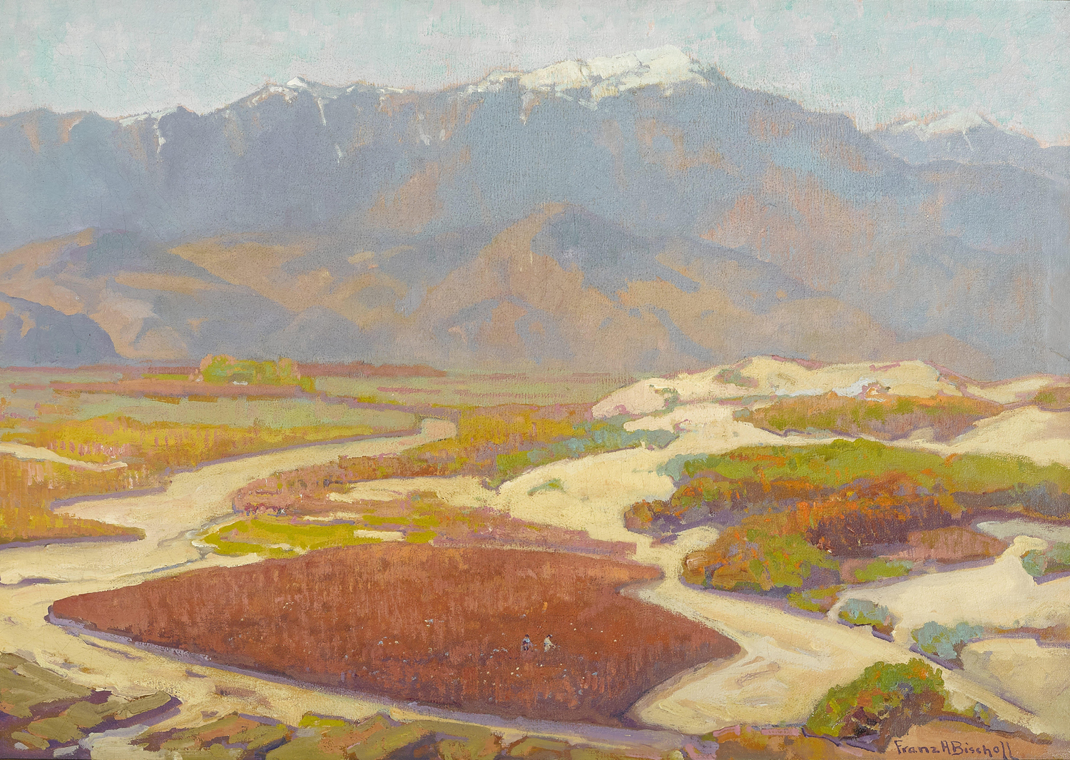 Cotton Field in Desert River