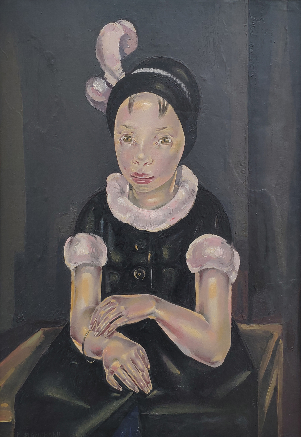 Young Girl in Black and Pink, c. 1926