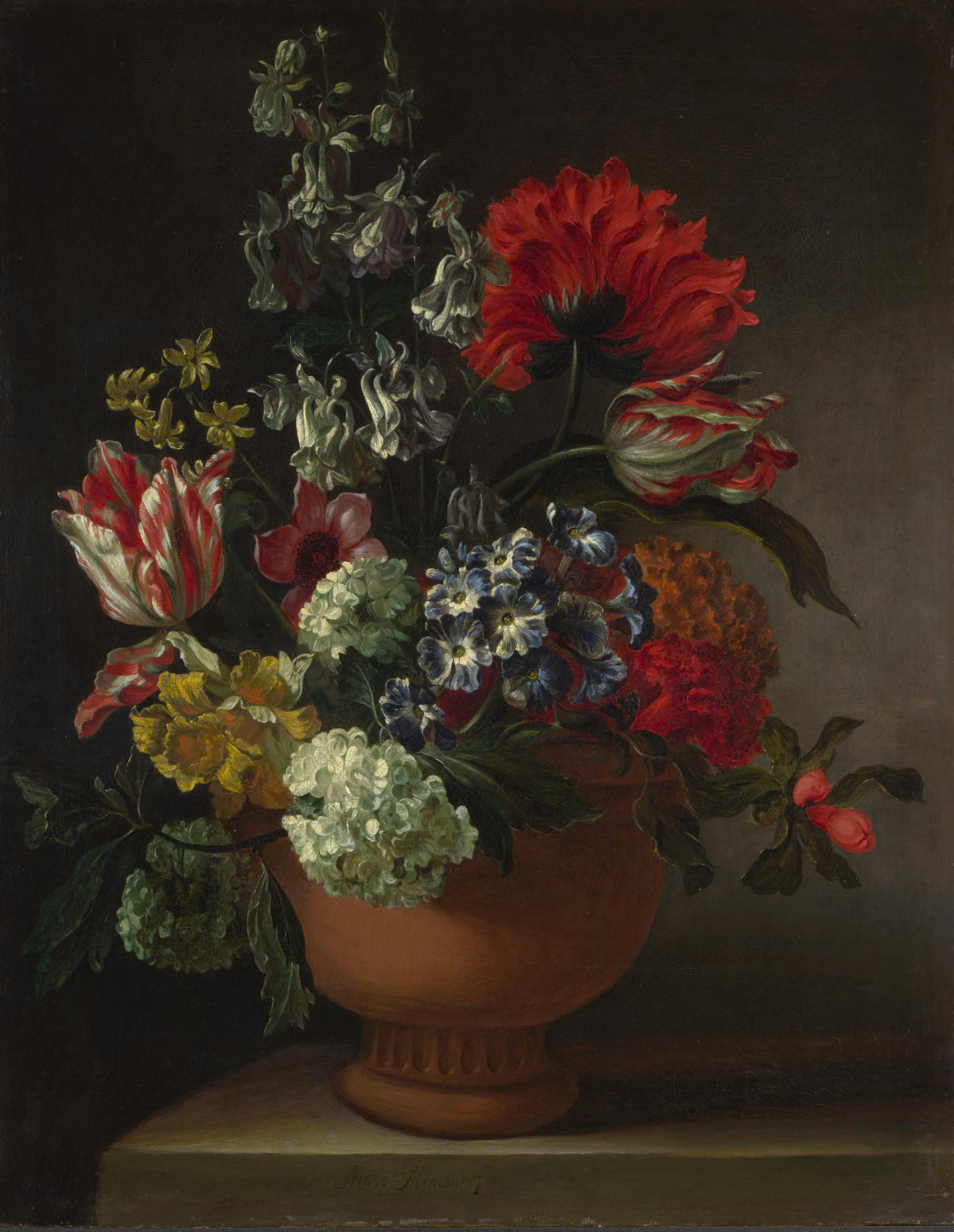 Flowers in a Terra Cotta Vase, 1650