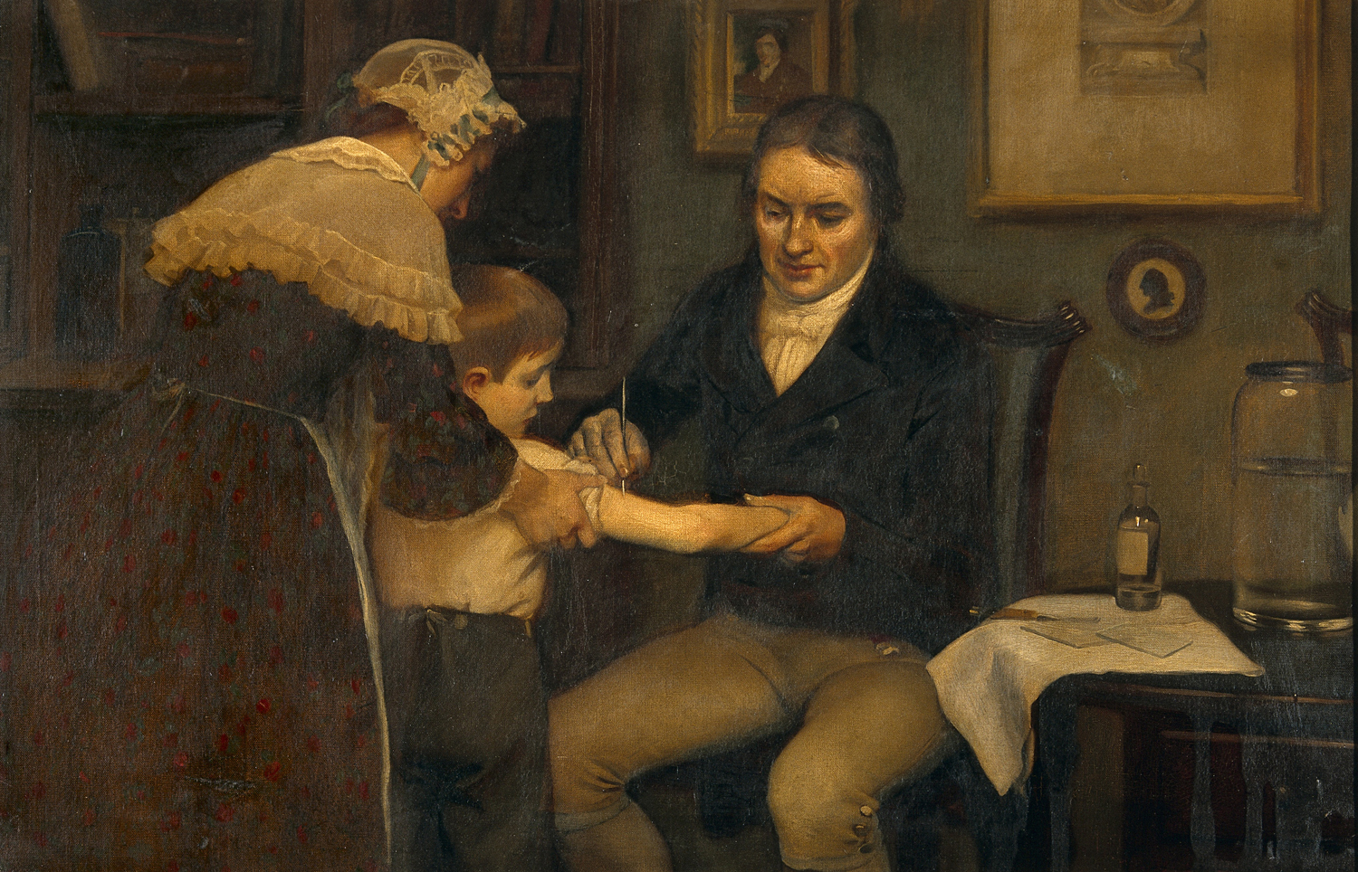 Dr. Jenner Performing His First Vaccination, c. 1912