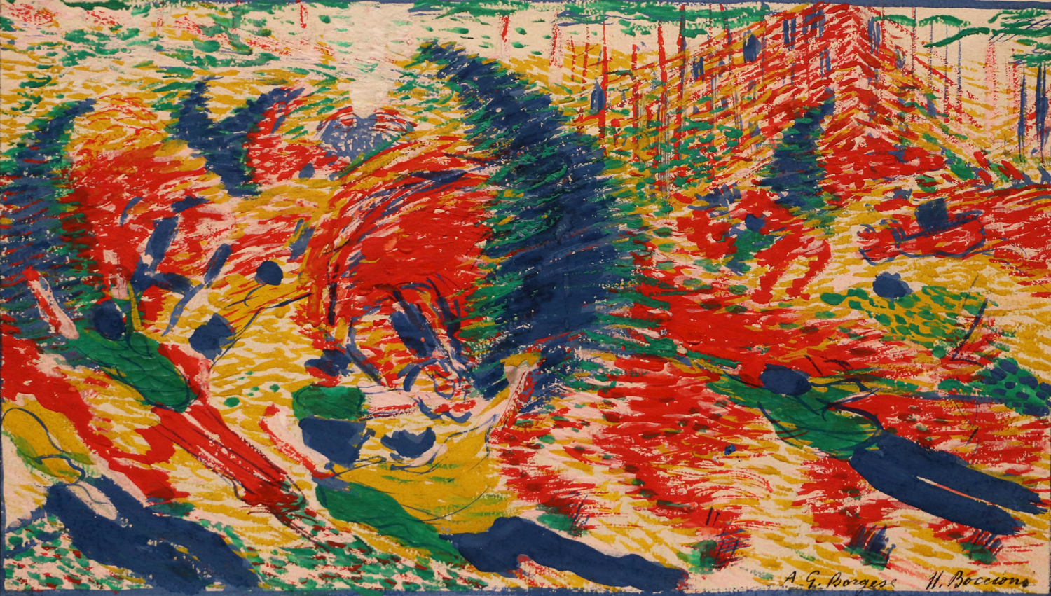 Studio per la Citta Che Sale (Study for the Waking City), 1910