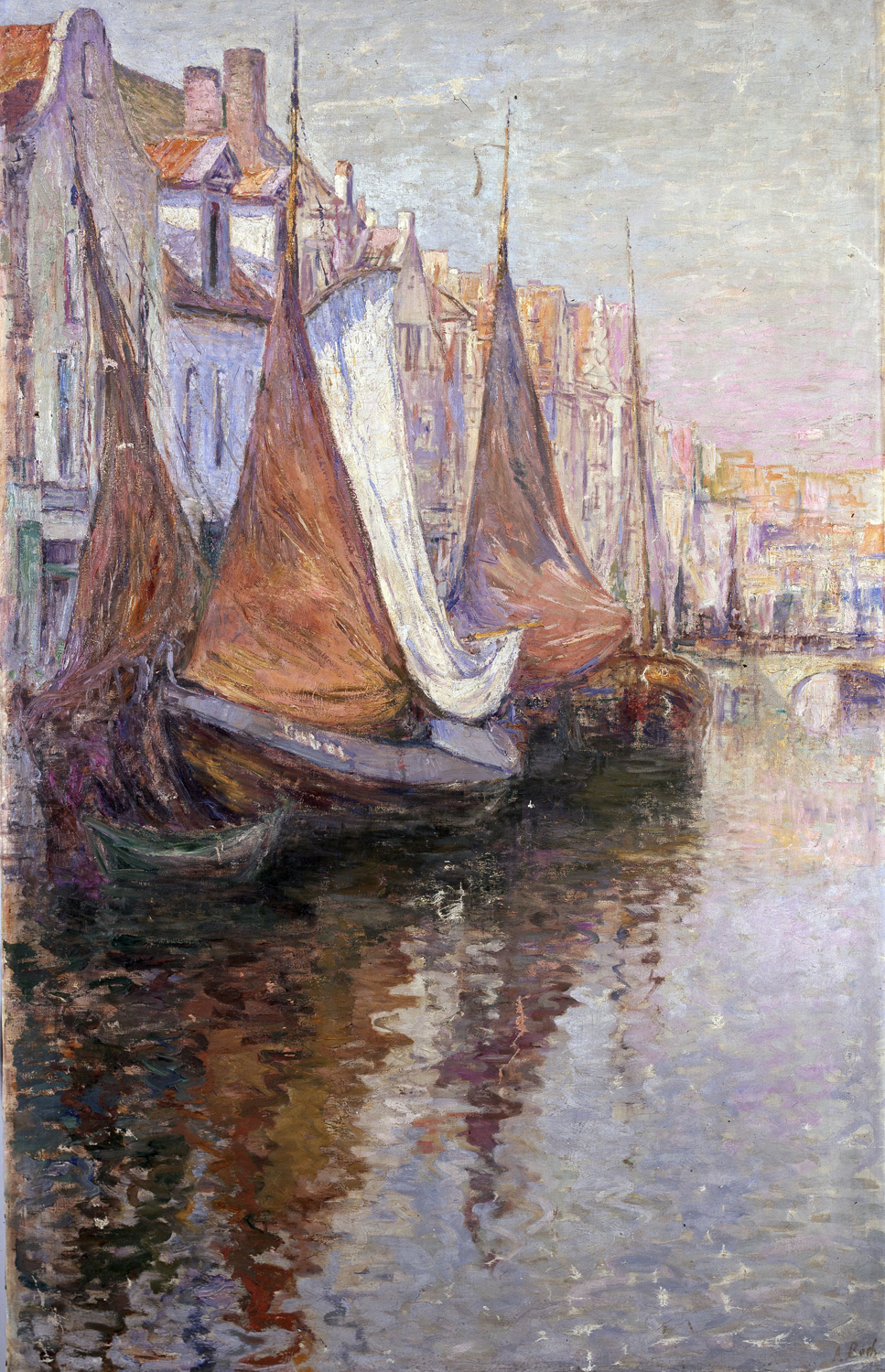 Wharf in Mechelen, 1906