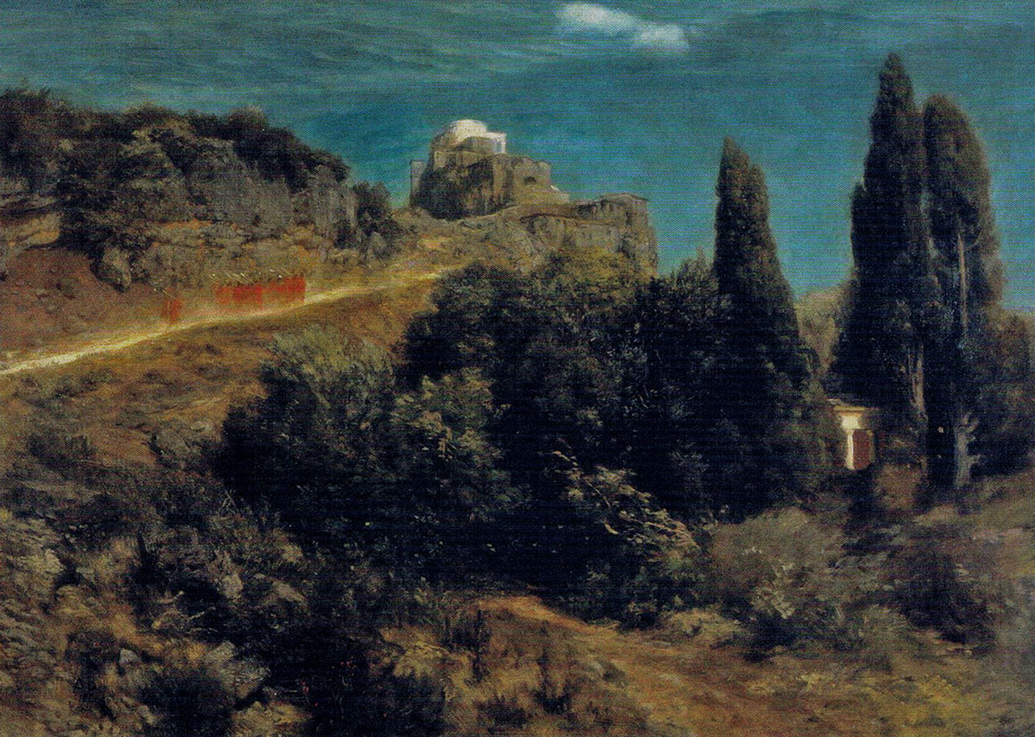 Mountain Castle with a Procession of Knights, 1871