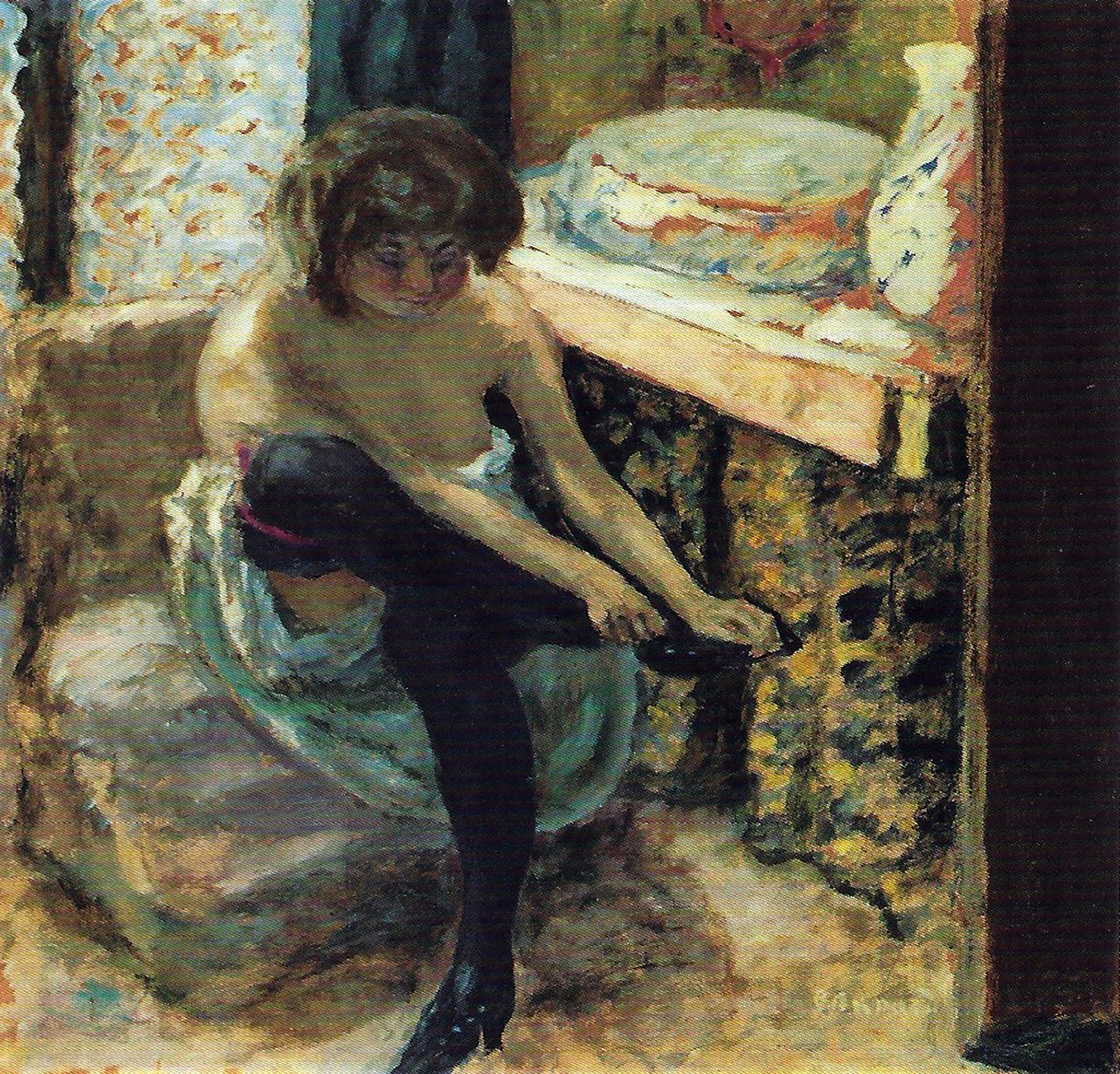 Woman in Black Stockings, 1900
