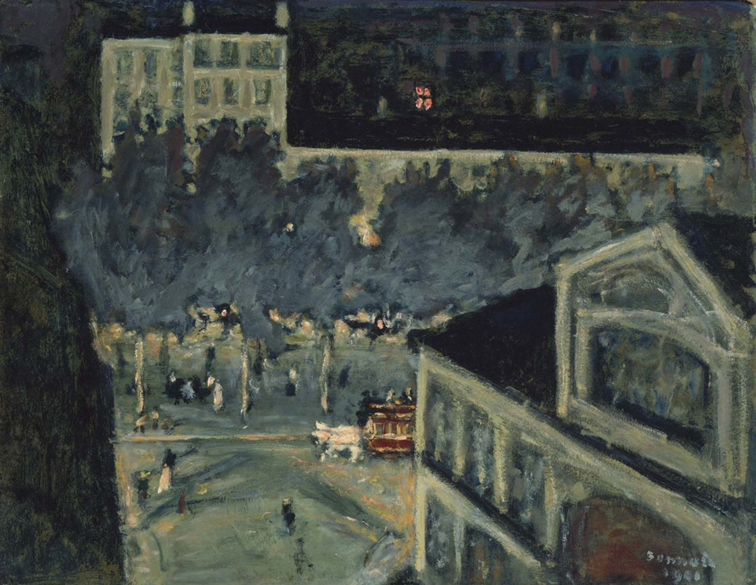 Paris Boulevard at Night, 1900