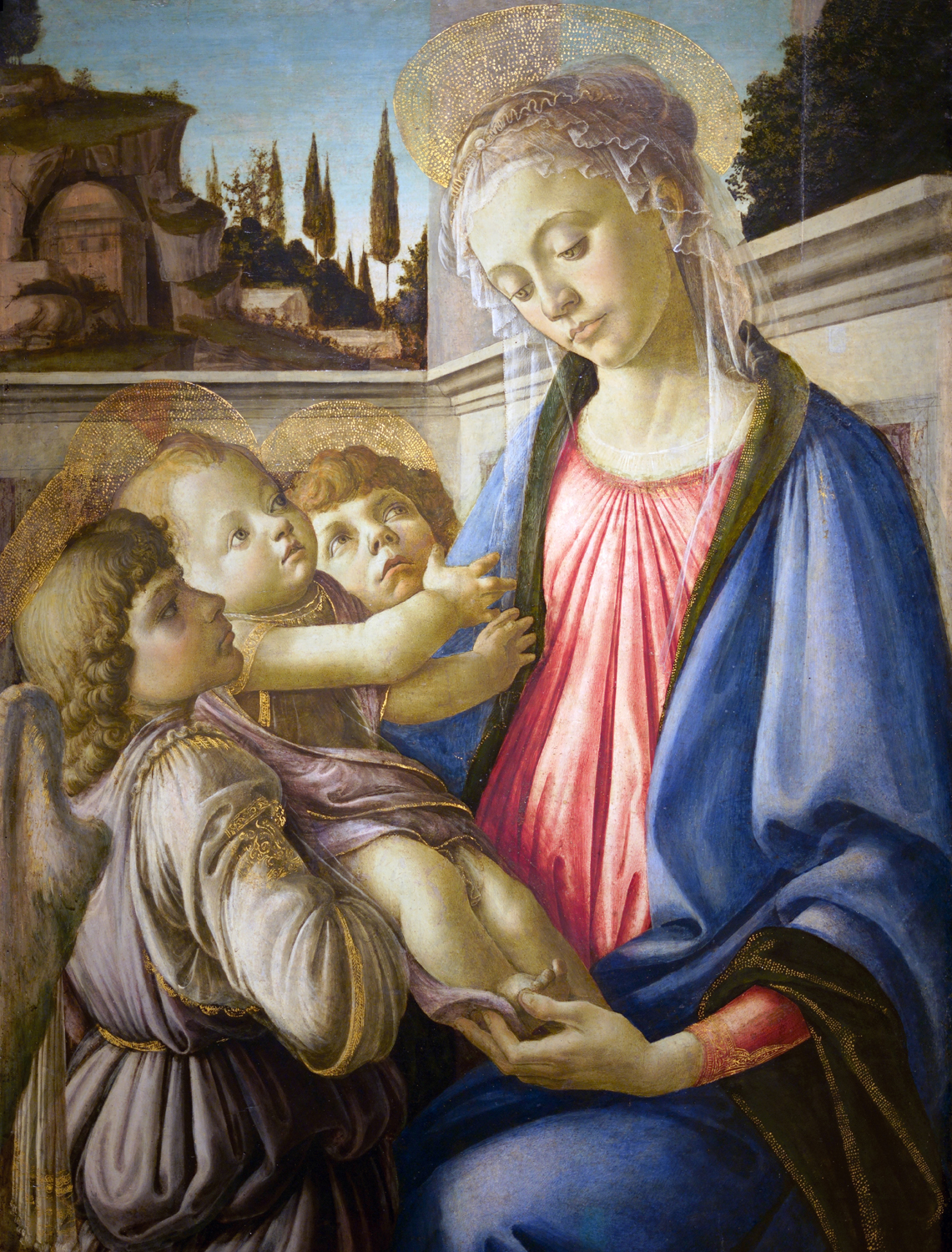 Madonna and Child with Two Angels, 1468